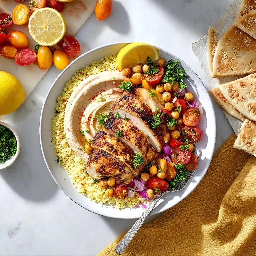 Easy Shawarma Chicken Bowls with Lemon Sauce  - Recipe Image