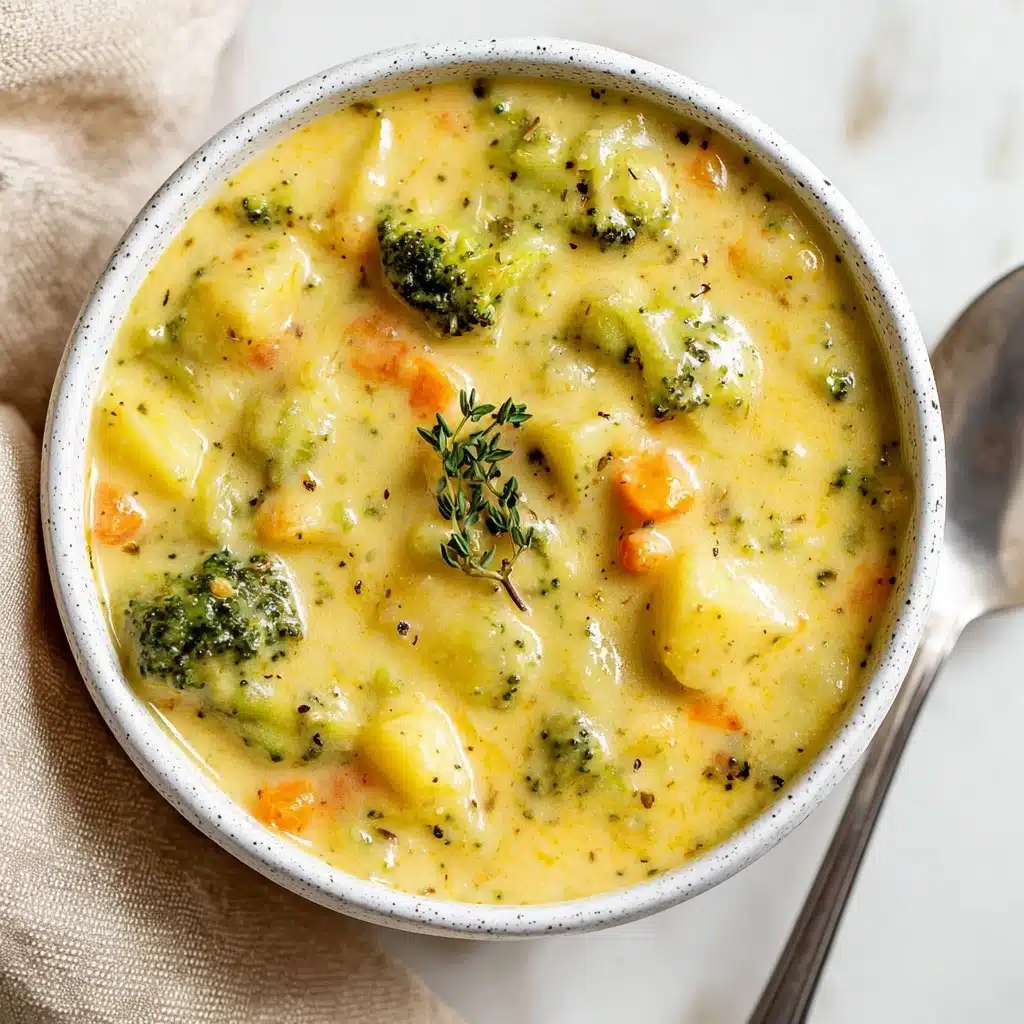 Broccoli Potato Cheese Soup Recipe - Recipe Image