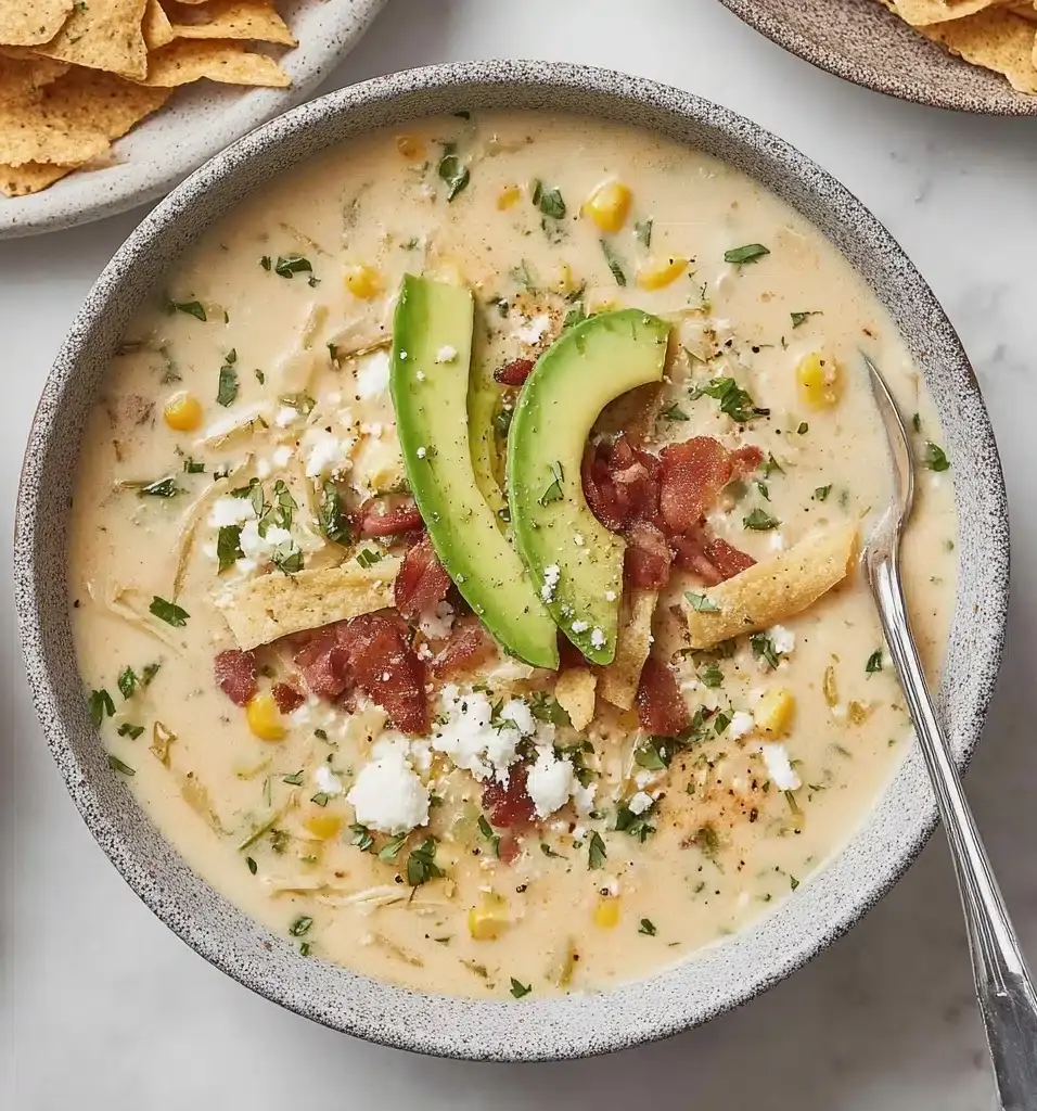 Mexican Street Corn White Chicken Chili Recipe