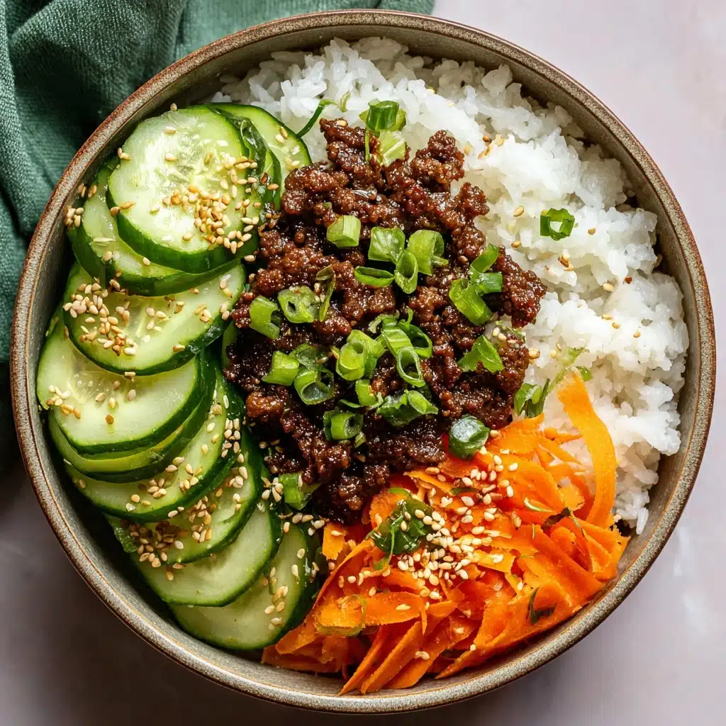 Quick & Easy Korean Ground Beef Bowl Recipe