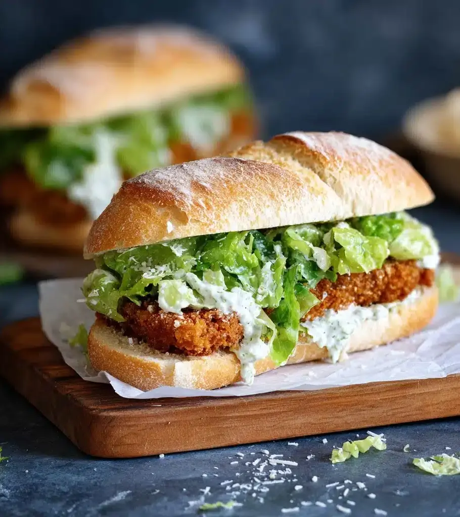 Crispy Chicken Caesar Sandwich Recipe