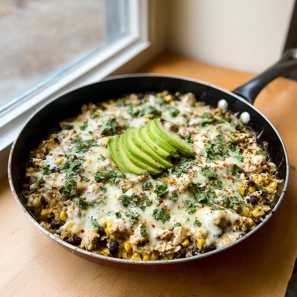 Salsa Verde Chicken & Rice Skillet Recipe - Recipe Image
