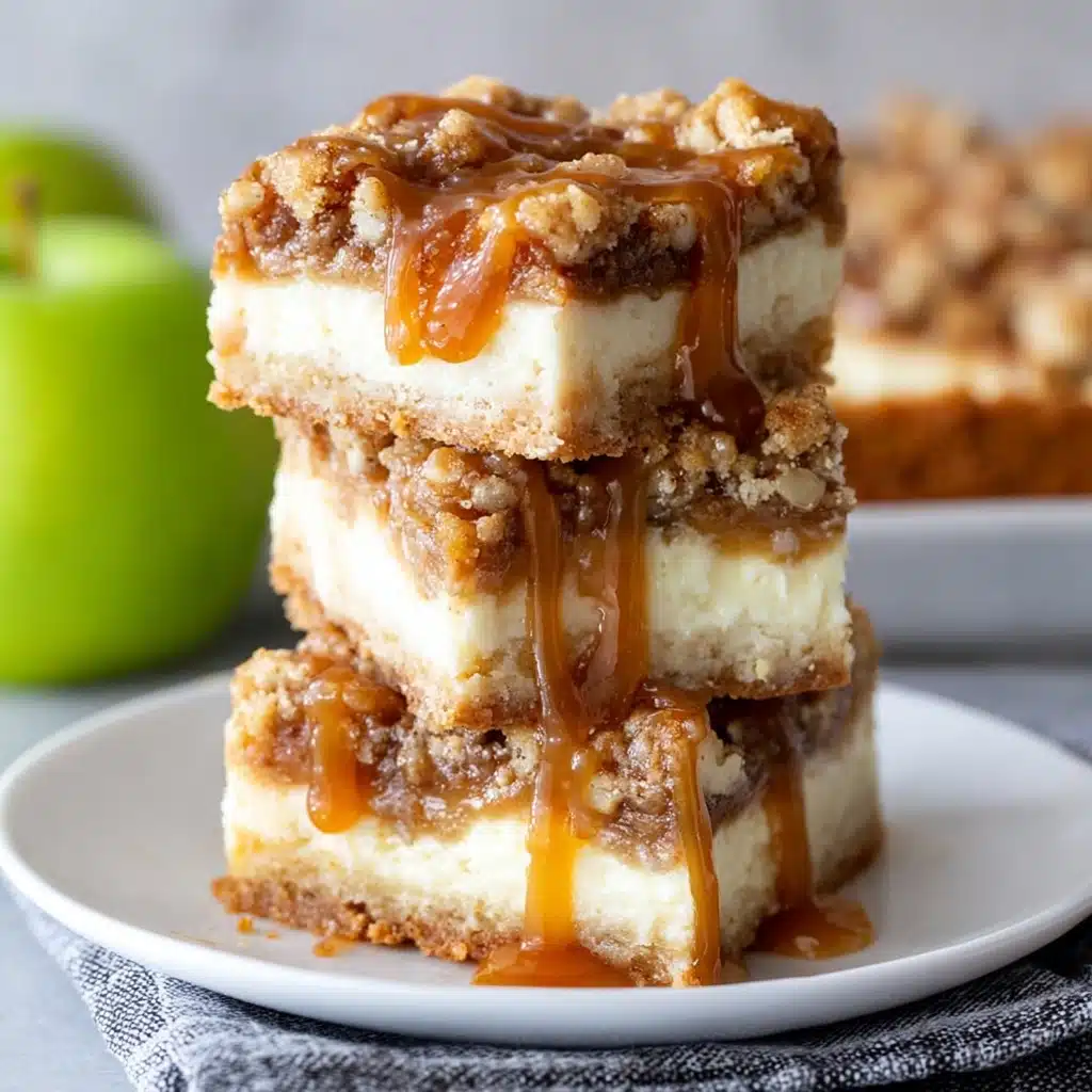Caramel Apple Cheesecake Bars Recipe - Recipe Image