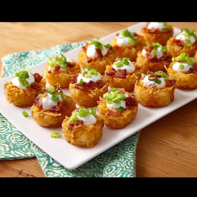Tater Tot Appetizer Cups Recipe