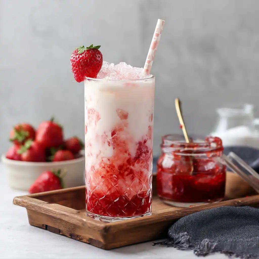 Korean Strawberry Milk Recipe - Recipe Image