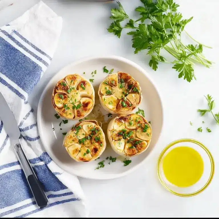 Roasted Air Fryer Garlic Bulbs Recipe