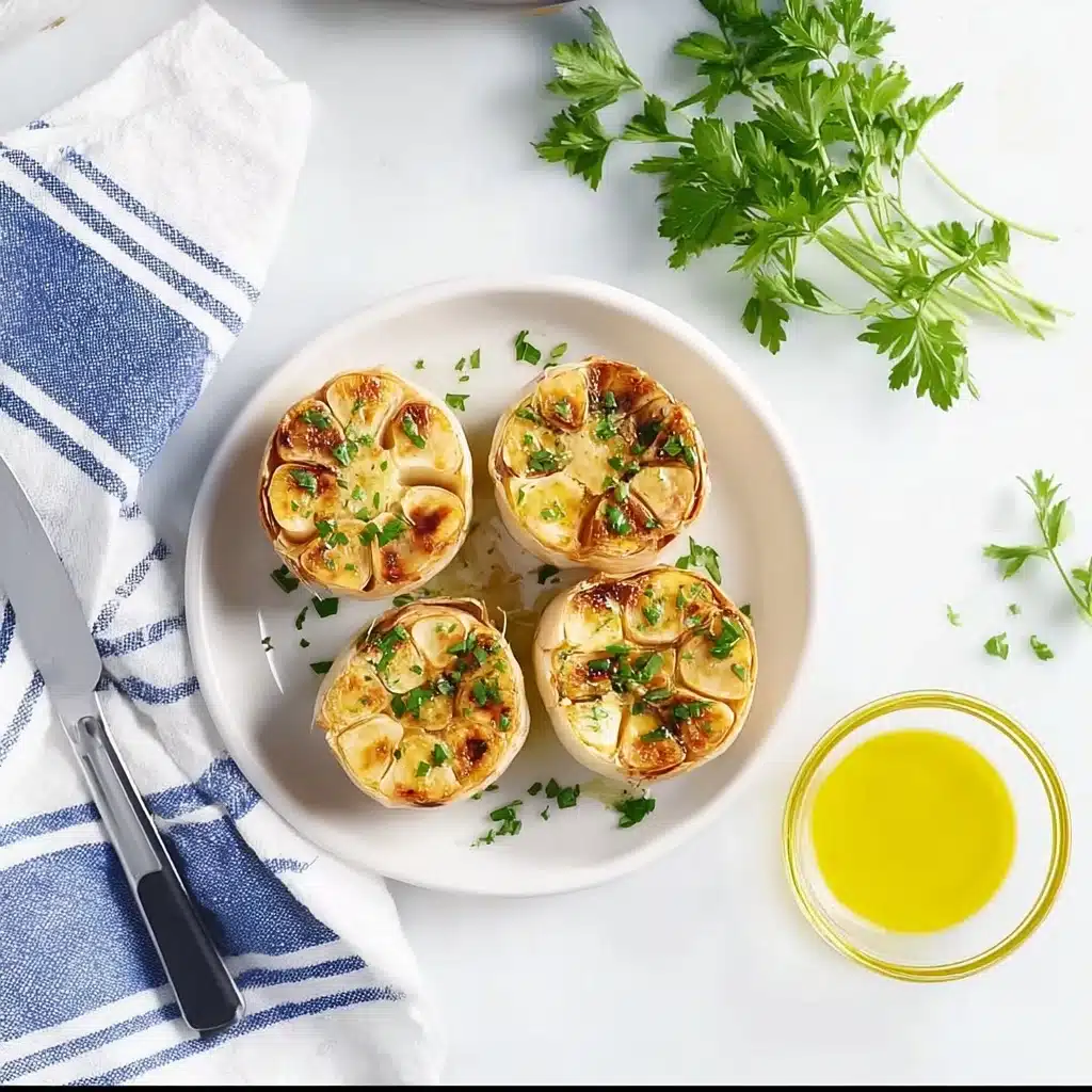 Roasted Air Fryer Garlic Bulbs Recipe