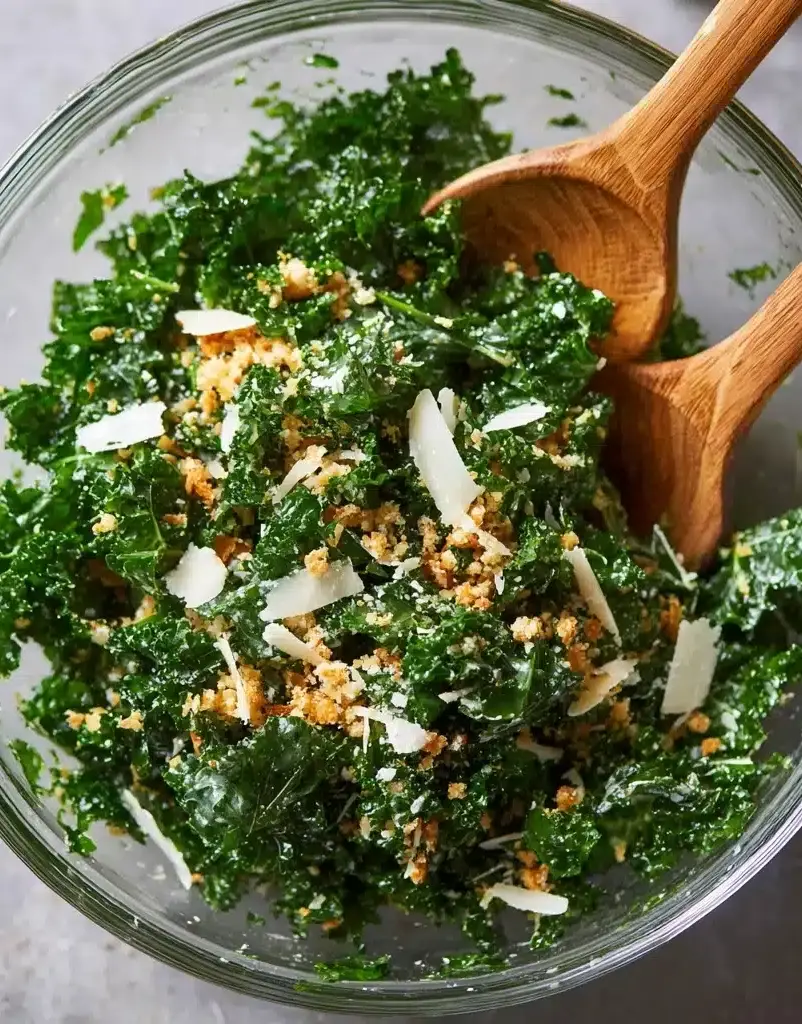 Lemon Parmesan Kale Salad Recipe