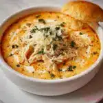 Crock Pot Creamy Chicken Parmesan Soup Recipe