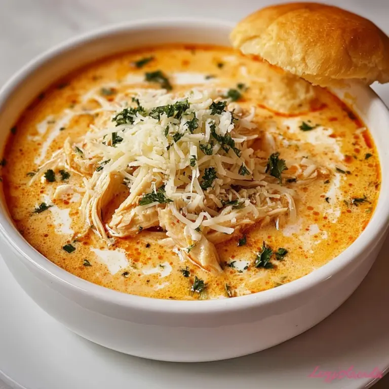 Crock Pot Creamy Chicken Parmesan Soup Recipe