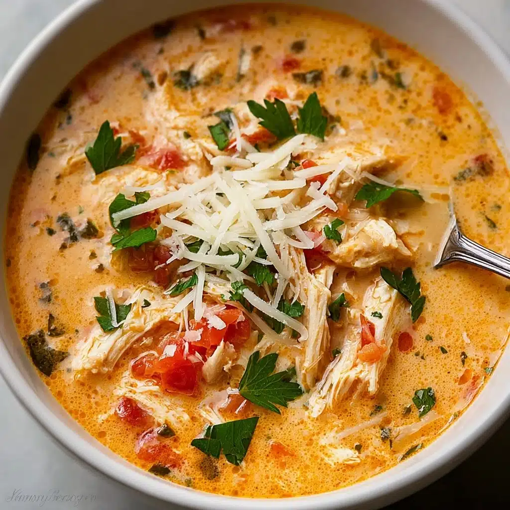 Crock Pot Creamy Chicken Parmesan Soup Recipe - Recipe Image