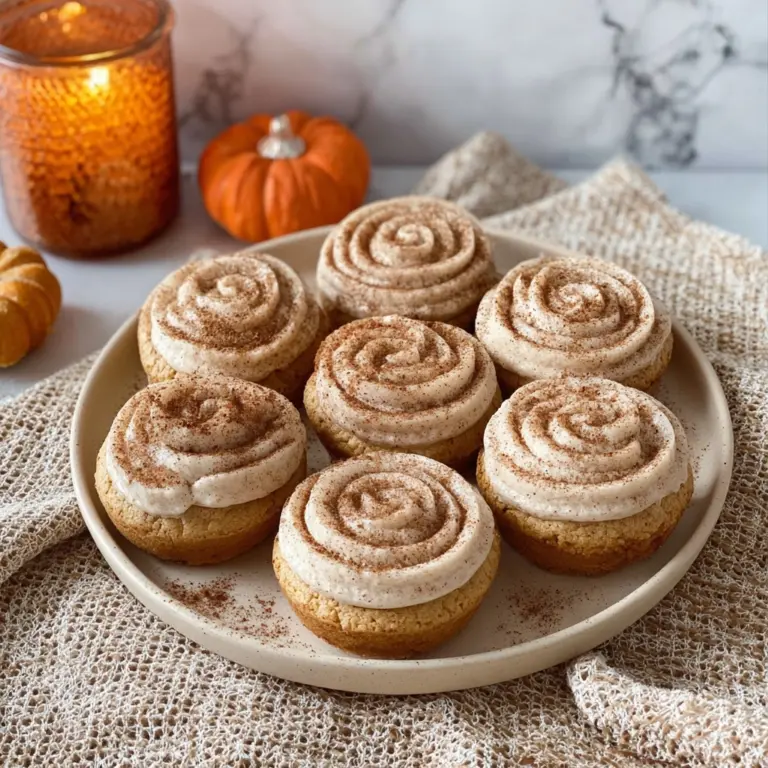 Soft Pumpkin Cookies with Cinnamon Frosting Recipe