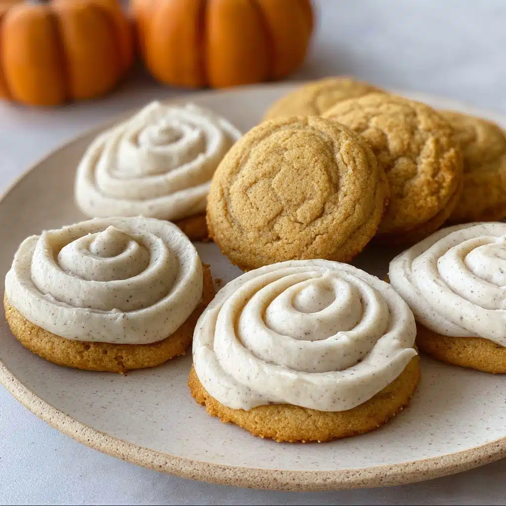 Soft Pumpkin Cookies with Cinnamon Frosting Recipe - Recipe Image
