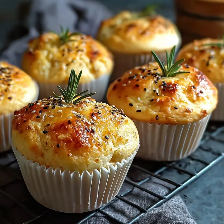 Easy Garlic Rosemary Focaccia Muffins Recipe