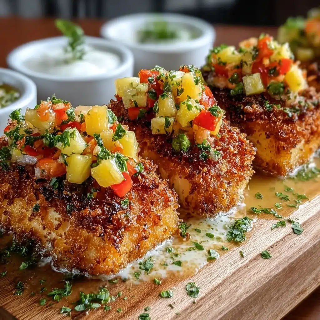 Coconut Crusted Salmon with Pineapple Salsa Recipe