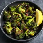 sweet chili roasted broccol