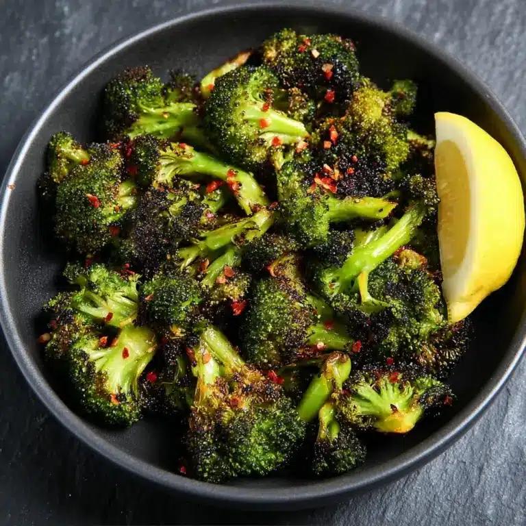 sweet chili roasted broccol