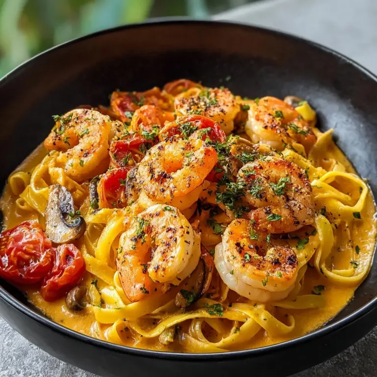Jamaican Shrimp Pasta
