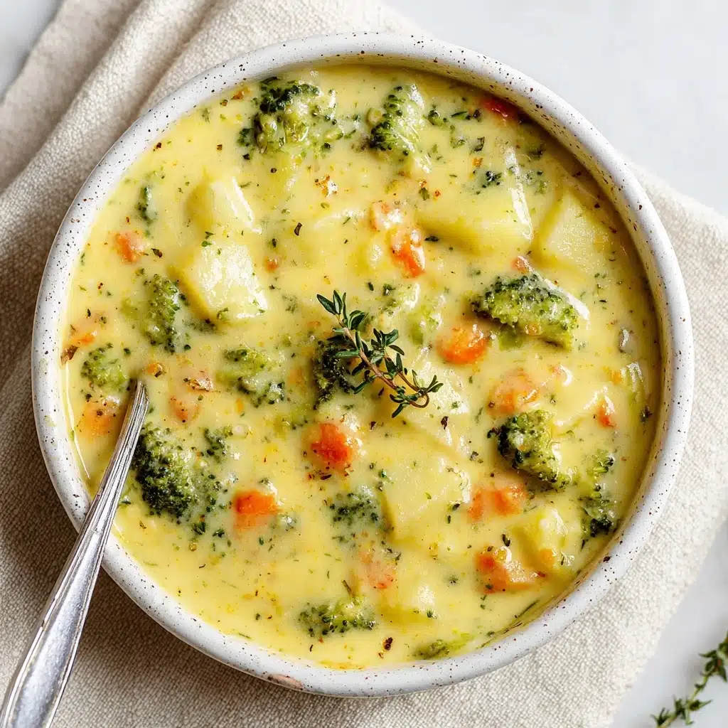 Broccoli Potato Cheese Soup Recipe