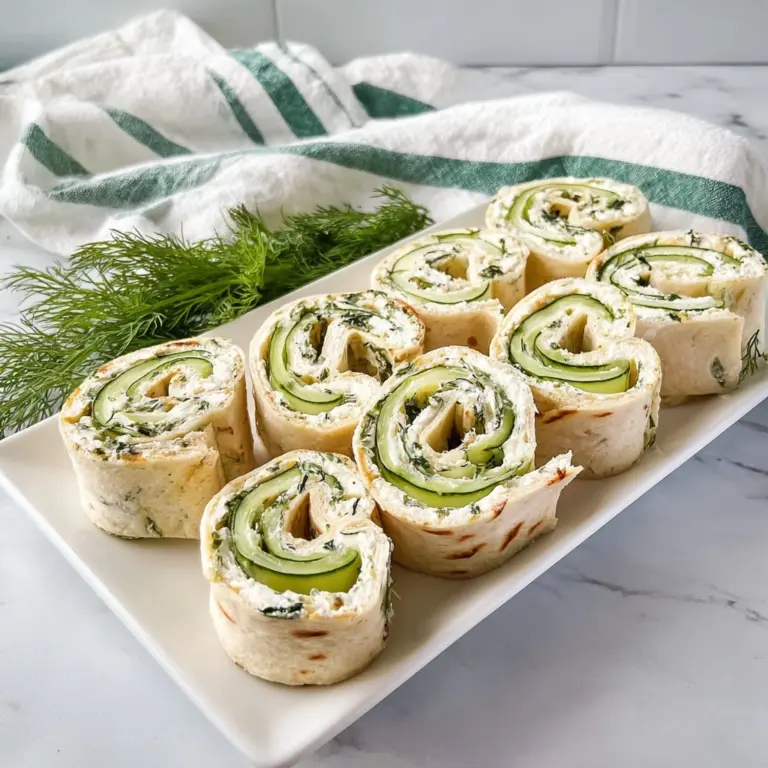 Cucumber and Dill Pinwheels Recipe
