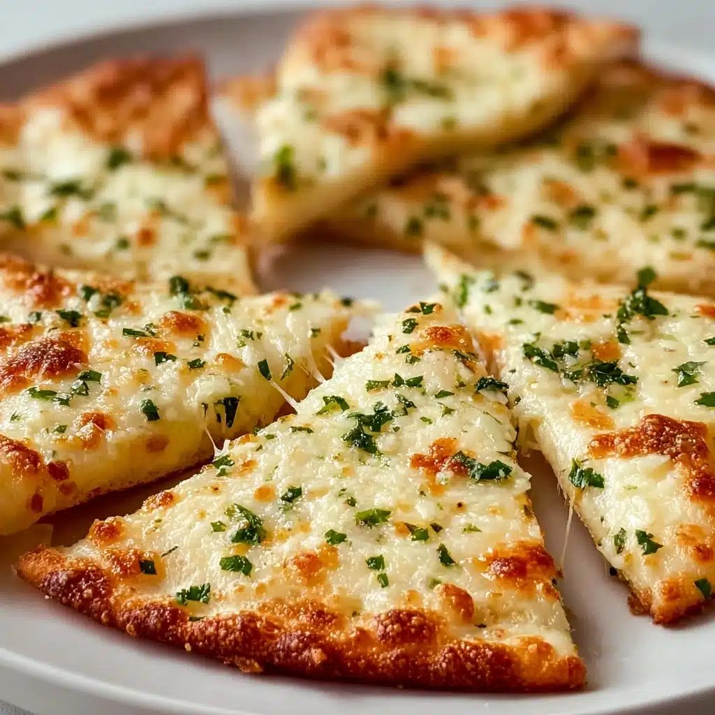 Air Fryer Cheesy Tortilla Garlic Bread Recipe - Recipe Image