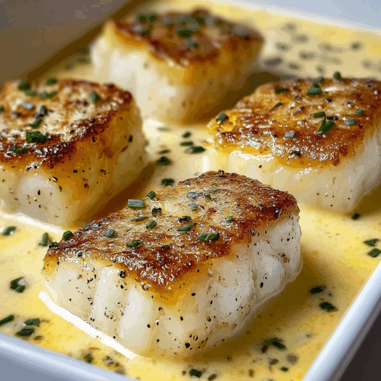 Baked Cod in Coconut Lemon Cream Sauce Recipe