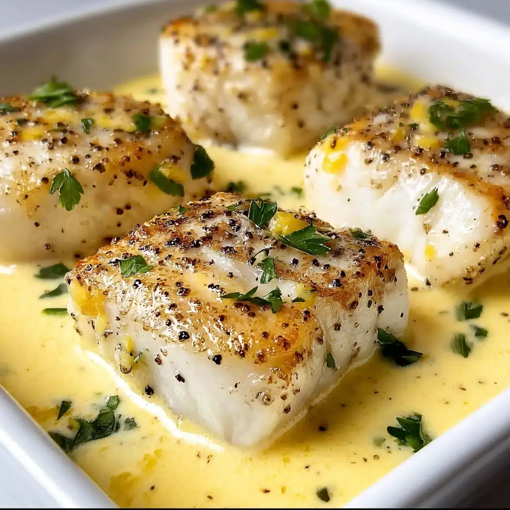 Baked Cod in Coconut Lemon Cream Sauce Recipe - Recipe Image