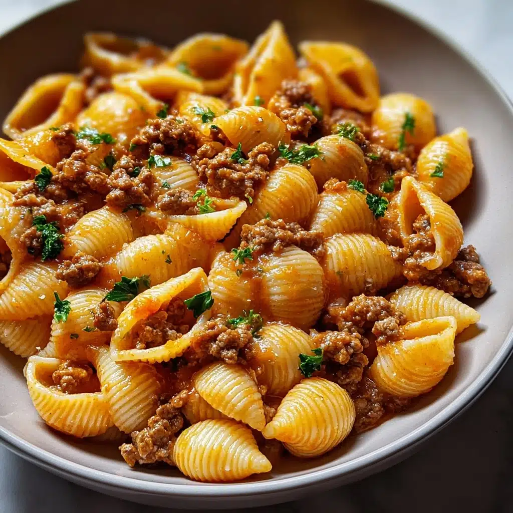 Creamy Beef and Shells Recipe