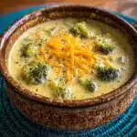 Easy Crock Pot Potato Broccoli Cheddar Soup Recipe