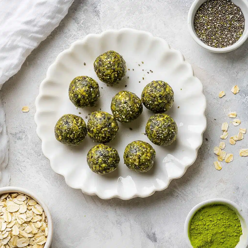 No-Bake Matcha Protein Balls Recipe