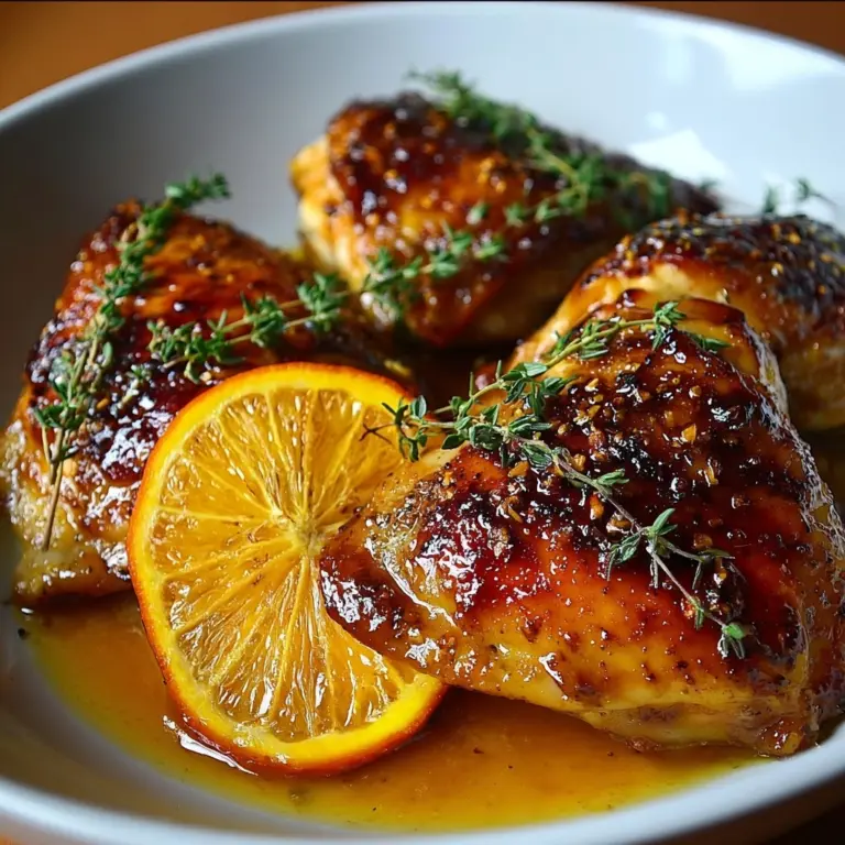 Sweet and Savory Roasted Orange Chicken Recipe