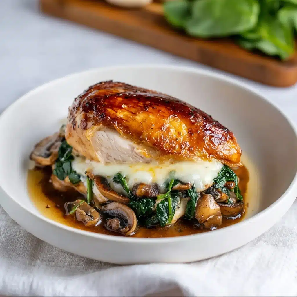 Mushroom Stuffed Chicken Breast Recipe - Recipe Image