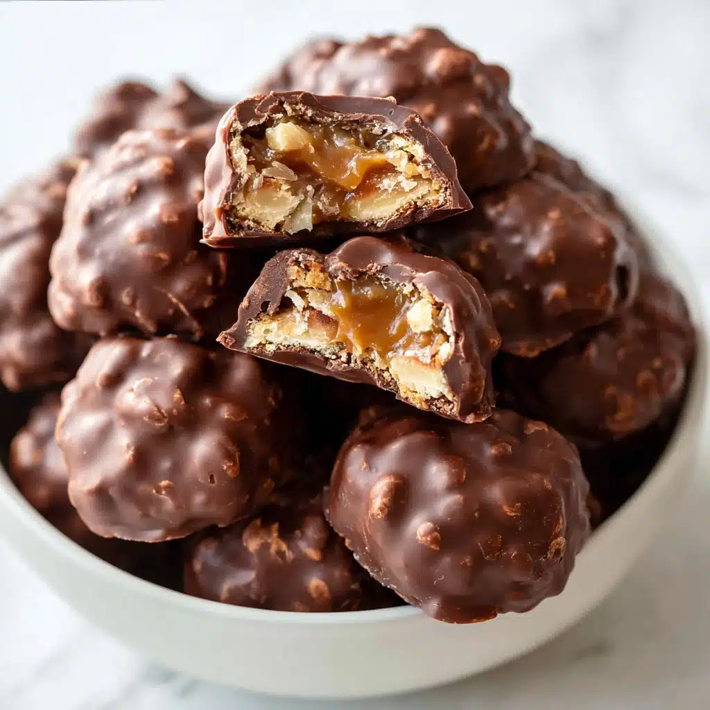 Easy Christmas Pecan Turtles Recipe - Recipe Image