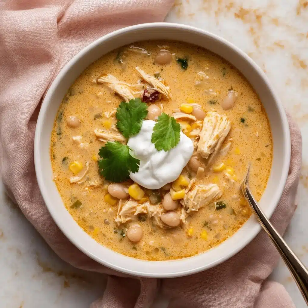 Creamy Crockpot White Chicken Chili Recipe