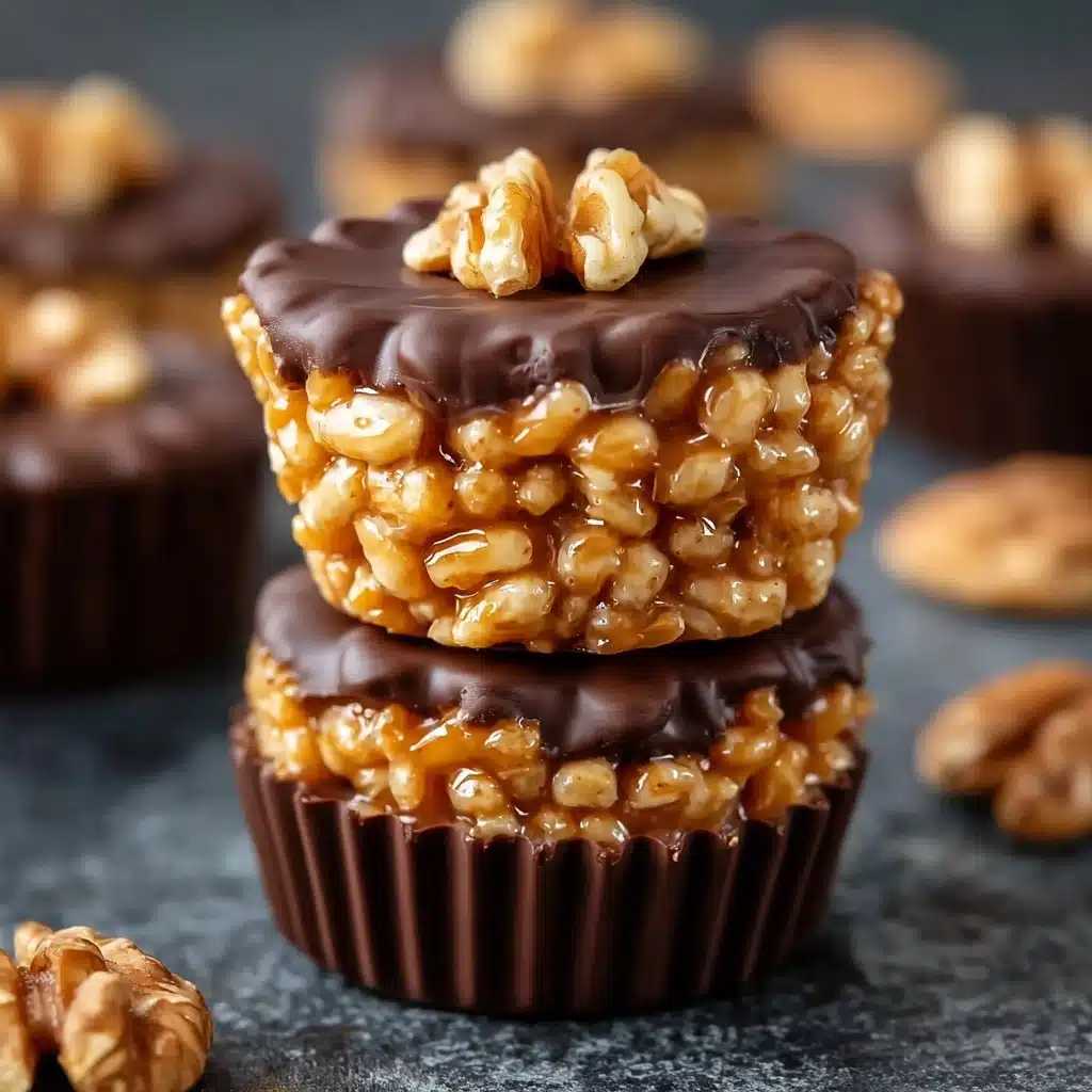 Chocolate Peanut Butter Rice Krispie Cups Recipe - Recipe Image