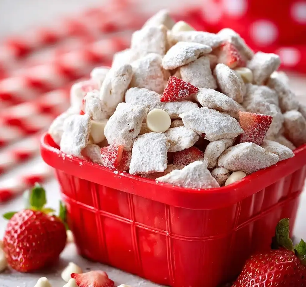 Strawberry Shortcake Puppy Chow Recipe