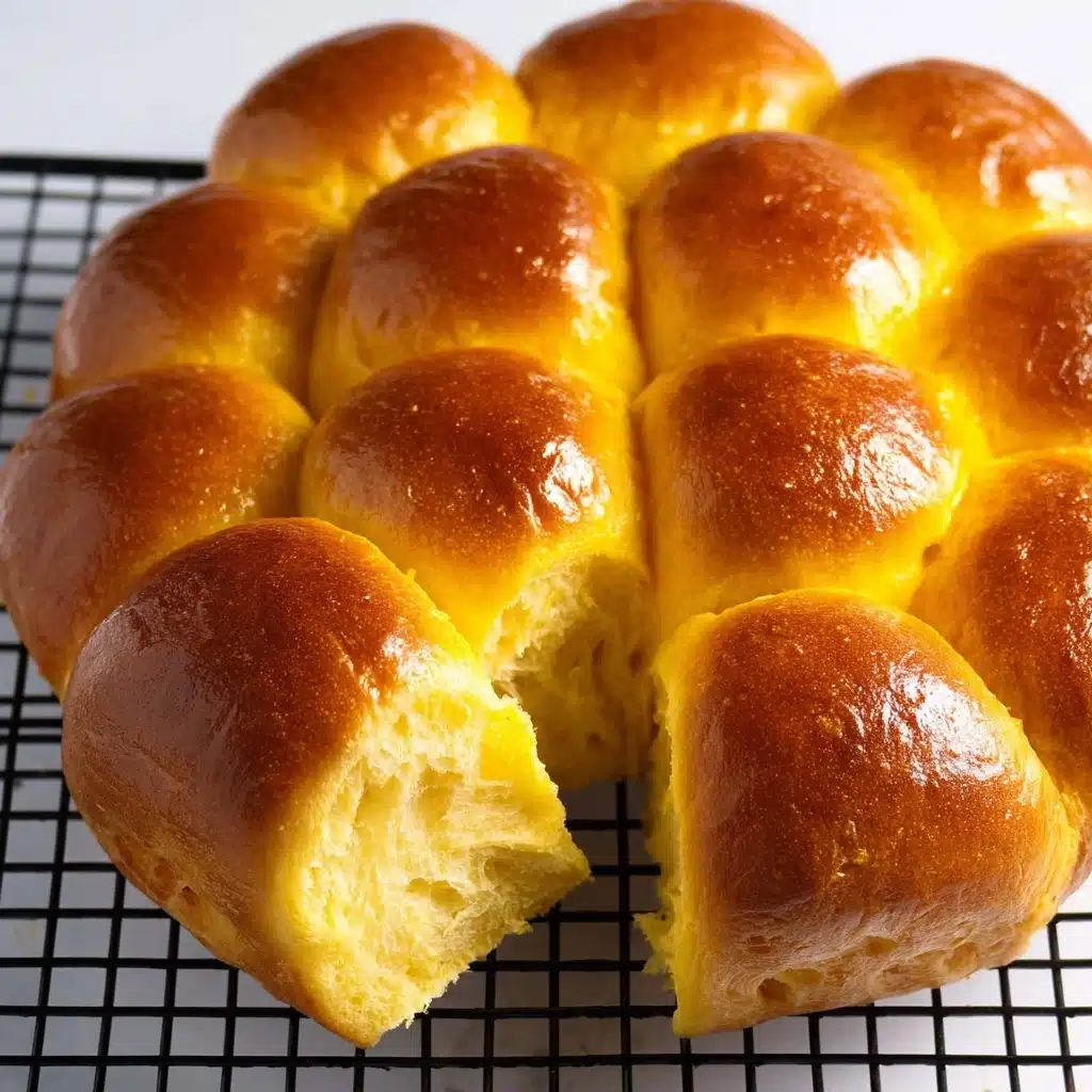 Fluffy Pumpkin Dinner Rolls Recipe - Recipe Image