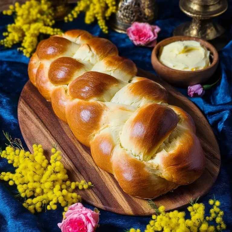 Sweet Cardamom Bread with Honey Orange Butter Recipe