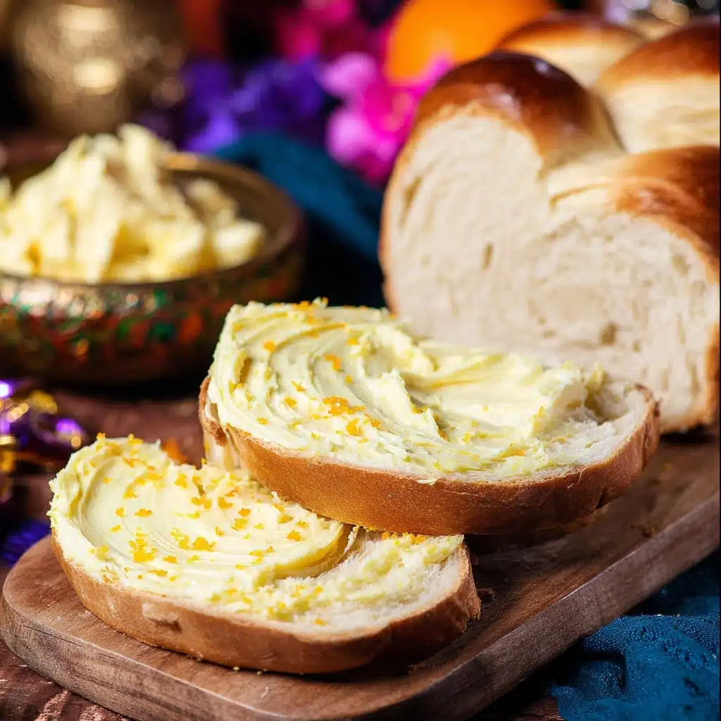 Sweet Cardamom Bread with Honey Orange Butter Recipe - Recipe Image
