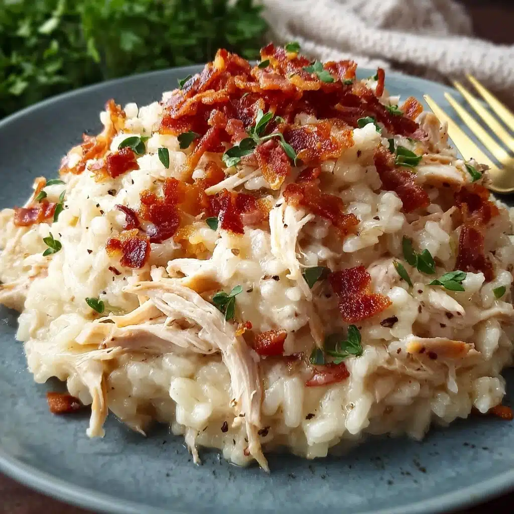 Dump-and-Bake Chicken Alfredo Rice Casserole Recipe