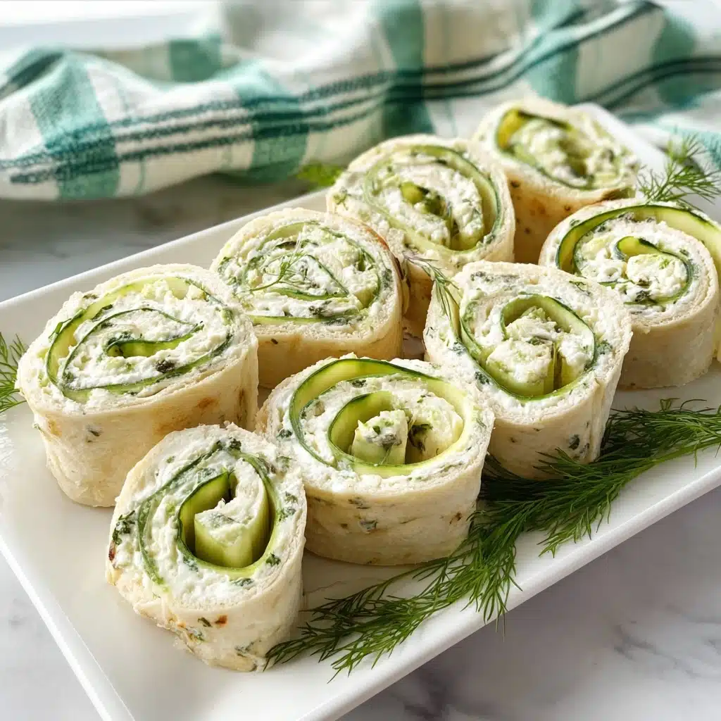 Cucumber and Dill Pinwheels Recipe - Recipe Image