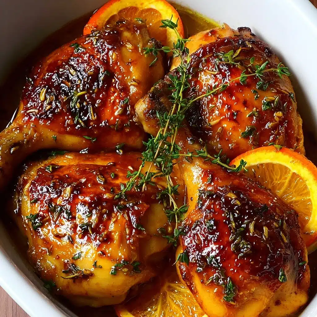 Sweet and Savory Roasted Orange Chicken Recipe - Recipe Image
