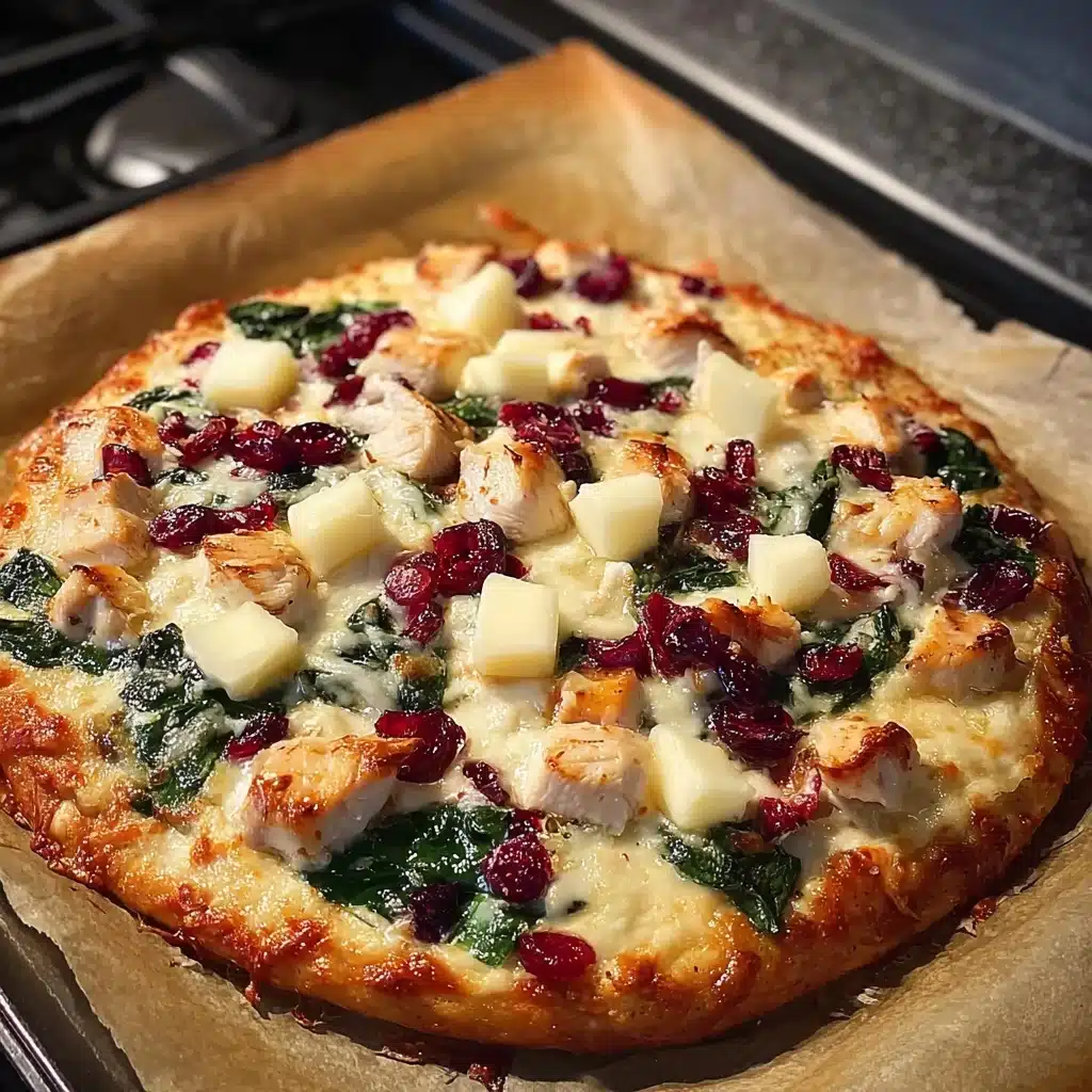 Cranberry Chicken & Brie Pizza Recipe - Recipe Image