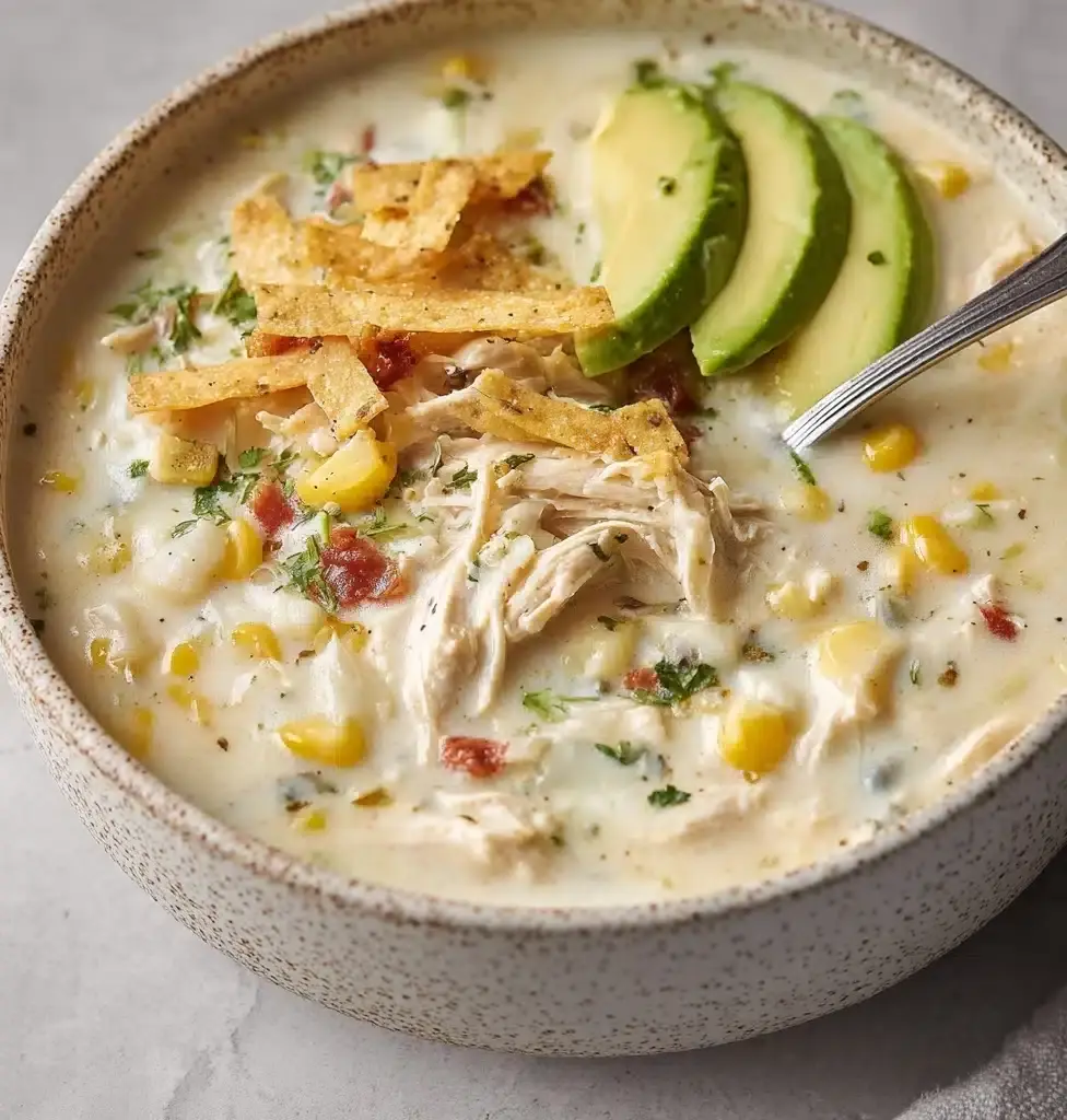 Mexican Street Corn White Chicken Chili Recipe