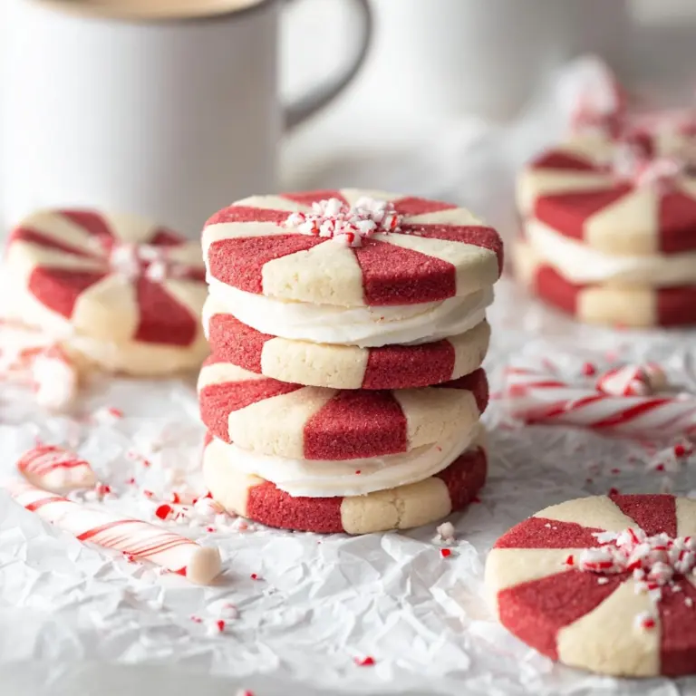 Peppermint Butter Cookie Sandwiches Recipe