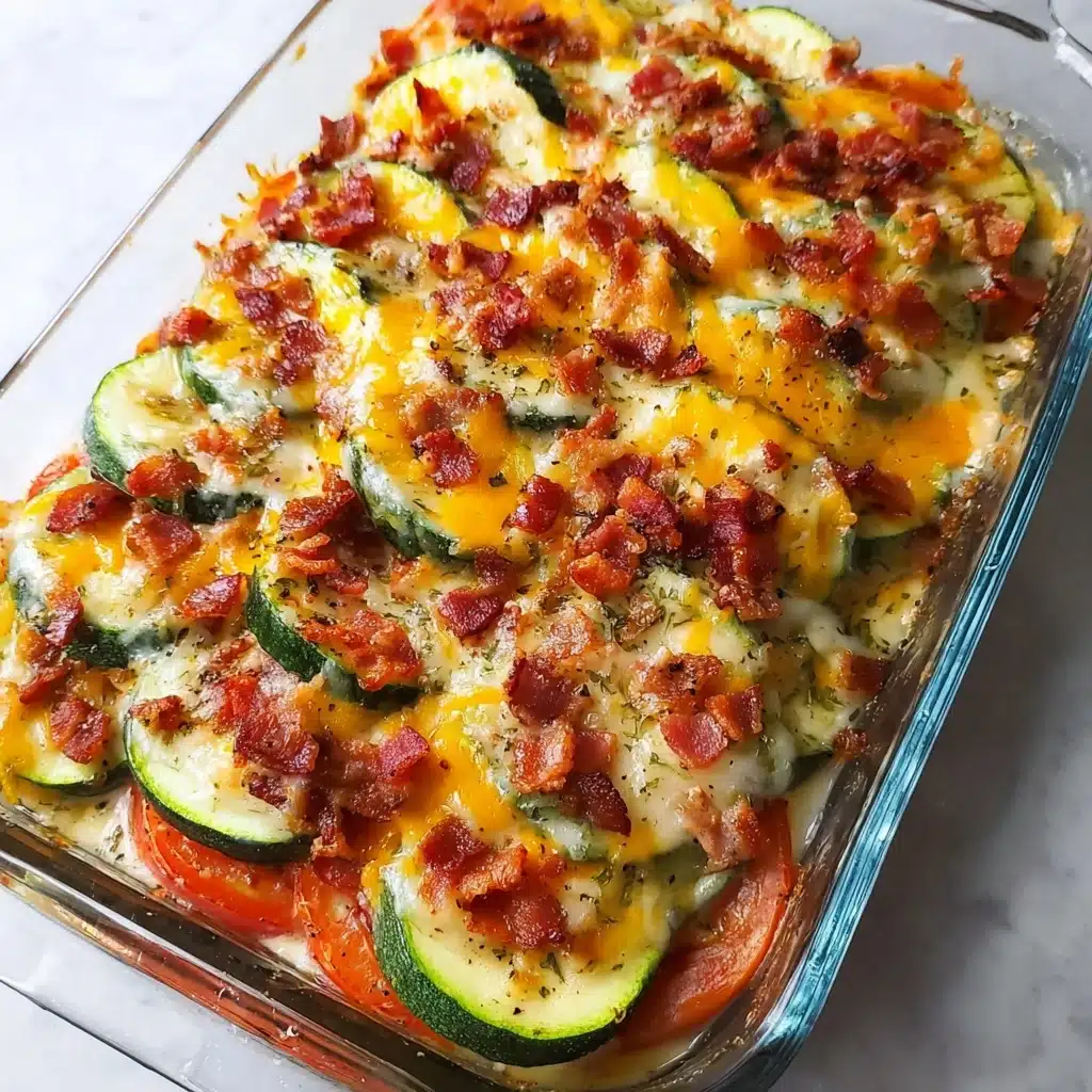 Easy Loaded Zucchini Bake Recipe for Cheesy Comfort Recipe - Recipe Image