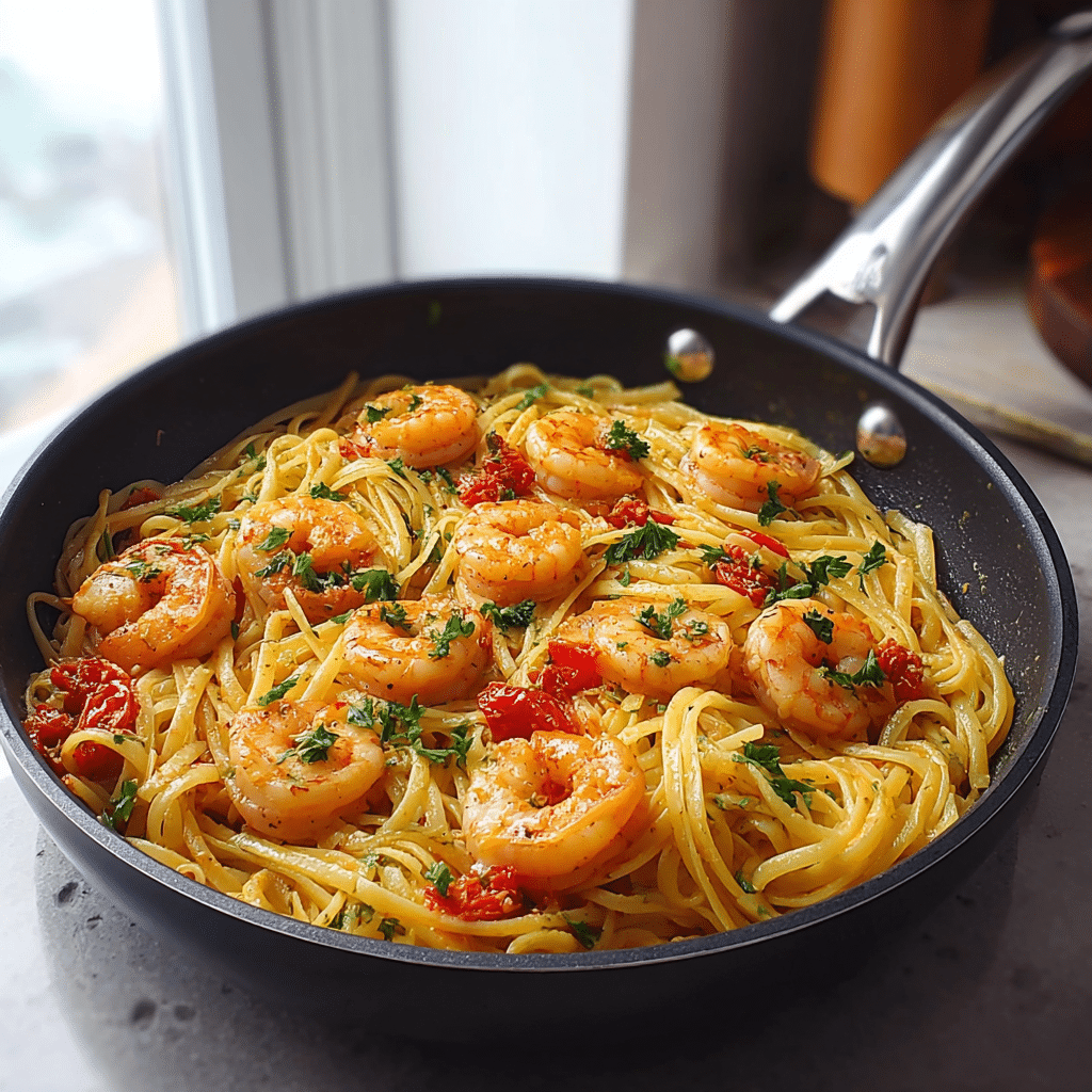 Jamaican Shrimp Pasta  - Recipe Image