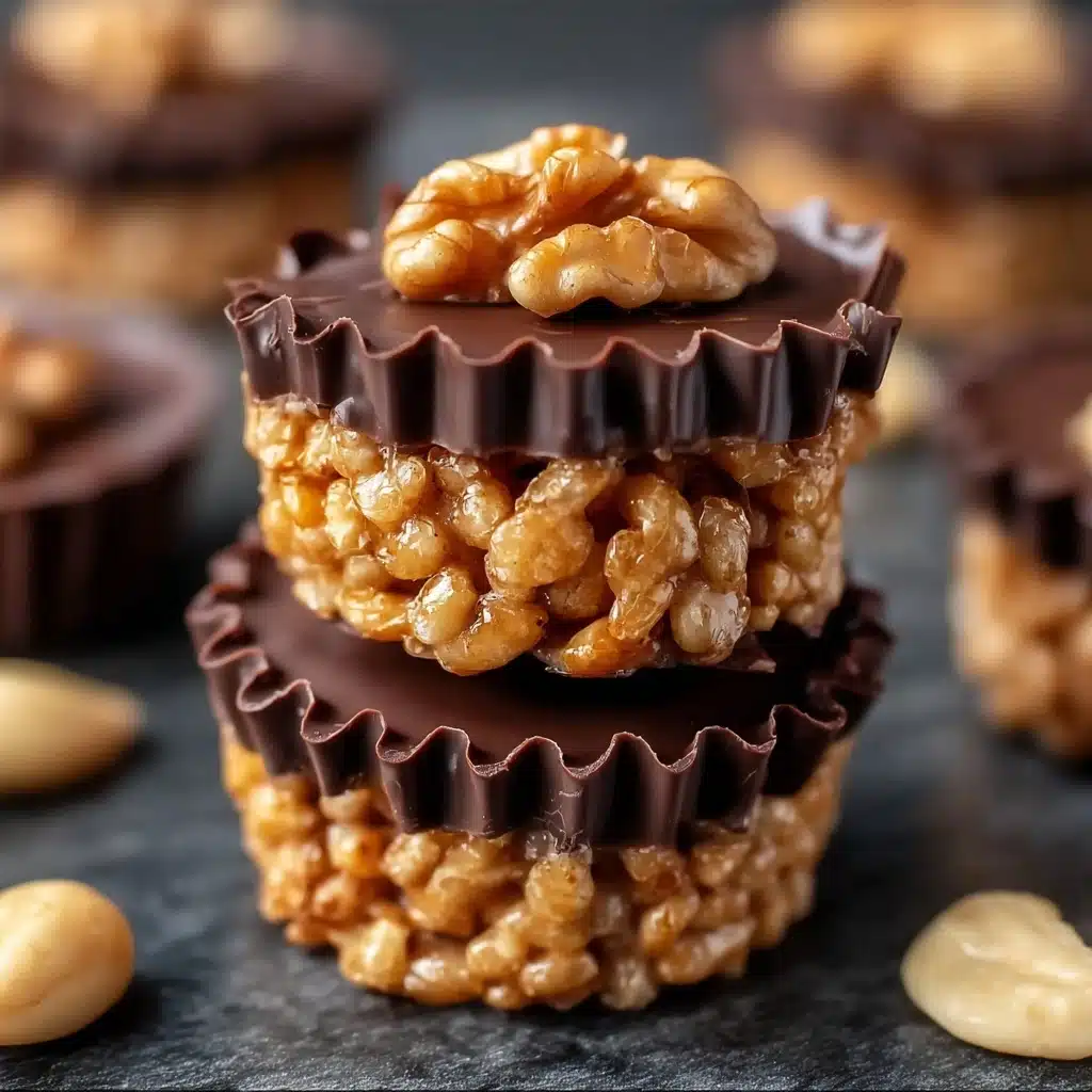 Chocolate Peanut Butter Rice Krispie Cups Recipe - Recipe Image
