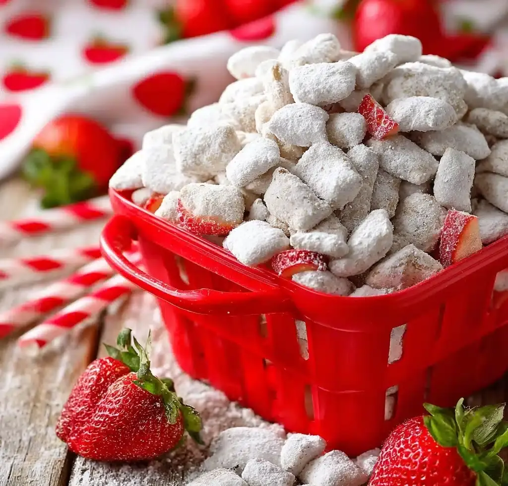 Strawberry Shortcake Puppy Chow Recipe