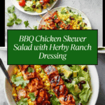 BBQ Chicken Skewer Salad
